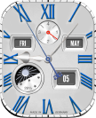 Classic white dial