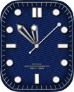 Deep blue dial