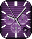 Purple geometric dial