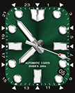 Green technical dial