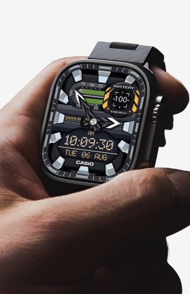 Aurora Watch Dial on a smartwatch
